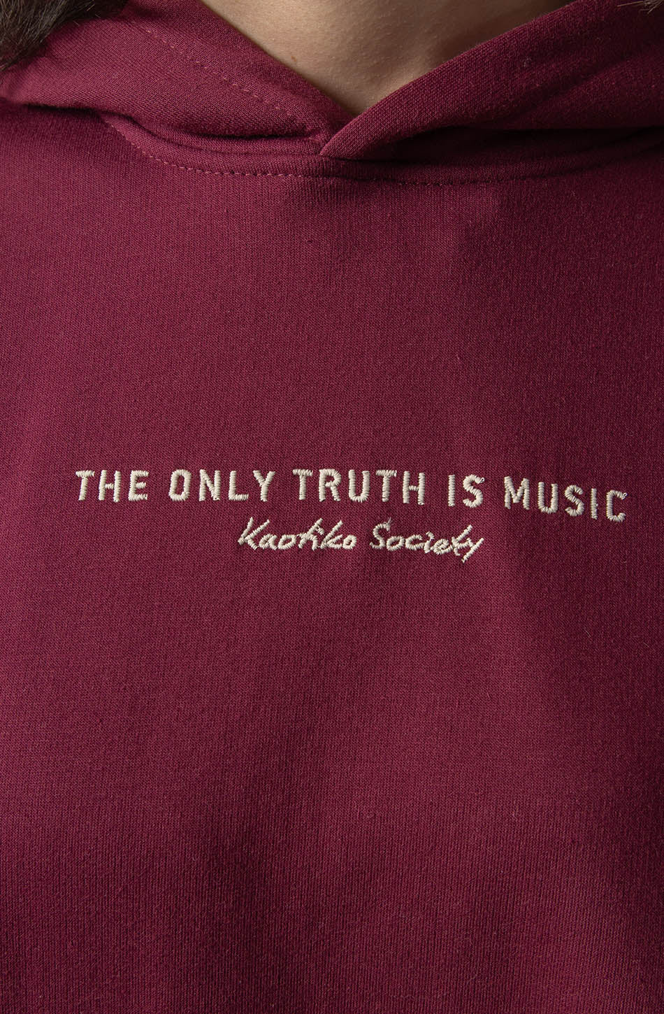 Die einzige Wahrheit ist Musik-Wein-Sweatshirt