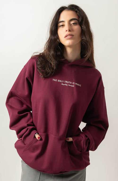 Die einzige Wahrheit ist Musik-Wein-Sweatshirt