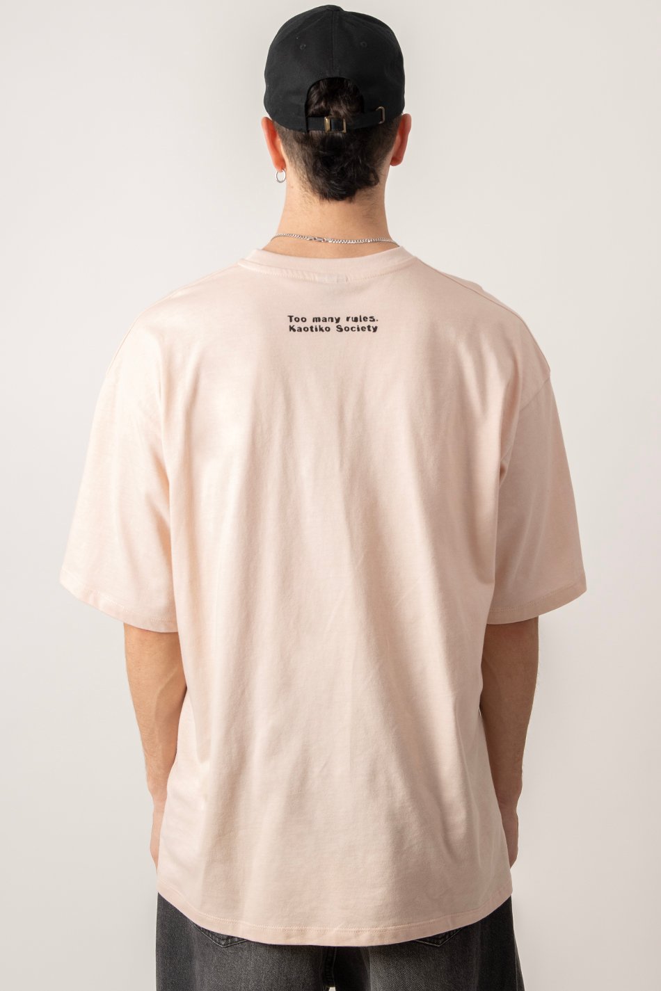 T-shirt Too Many Rules Society Baby Pink