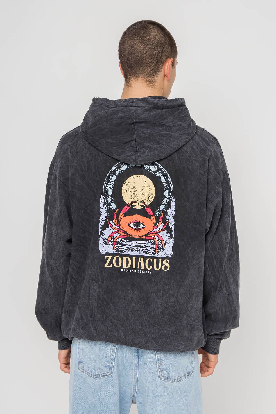 Washed Zodiacus Black Sweatshirt