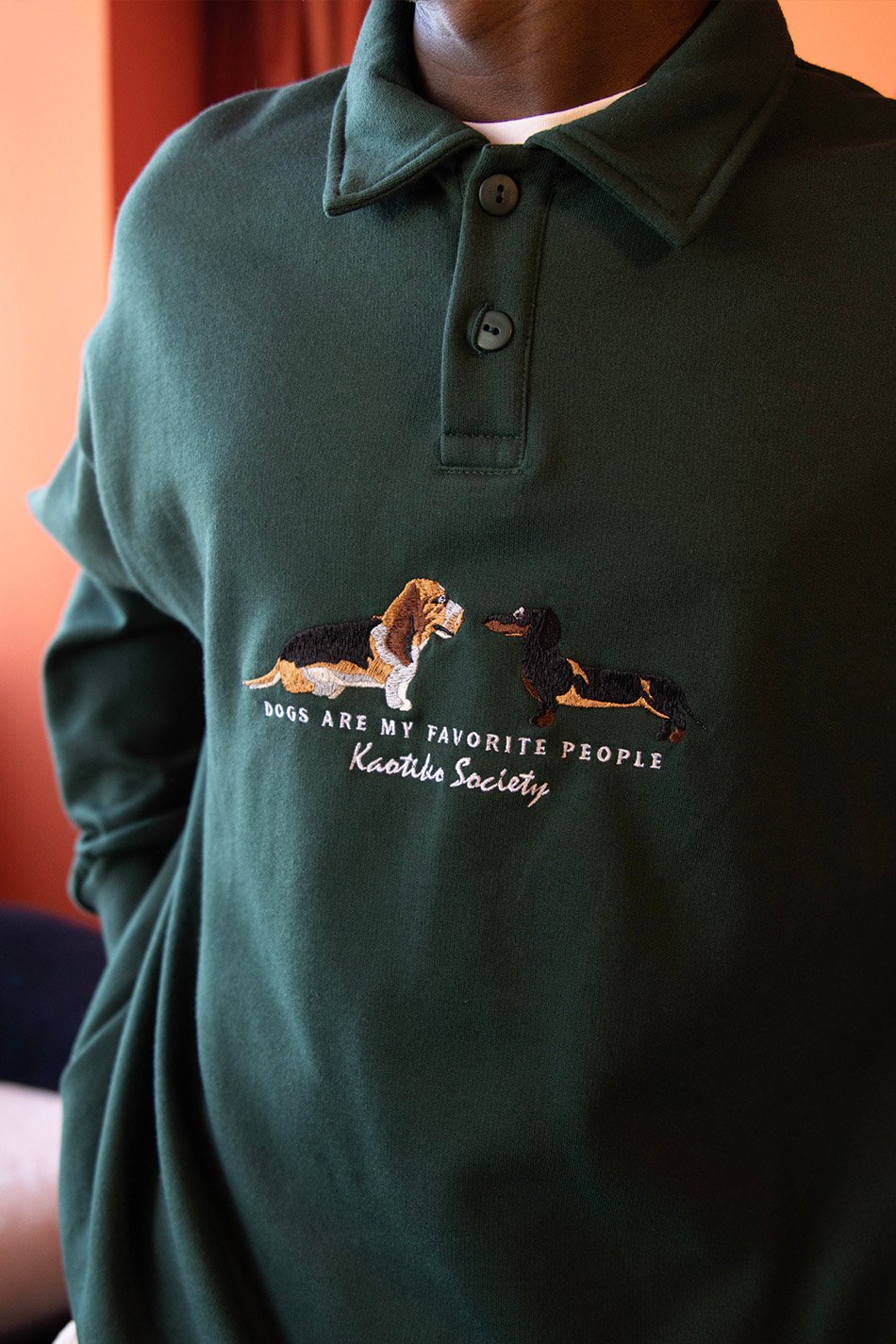 Puppies Green Sweatshirt