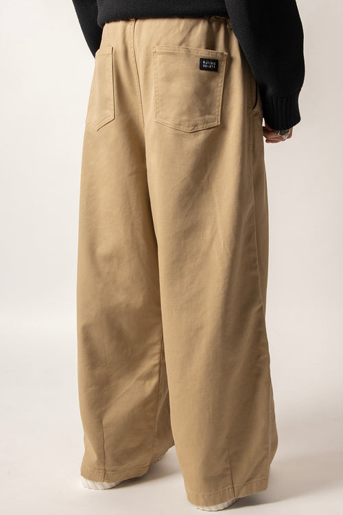 PANT. DANDY WIDE LEG CAMEL