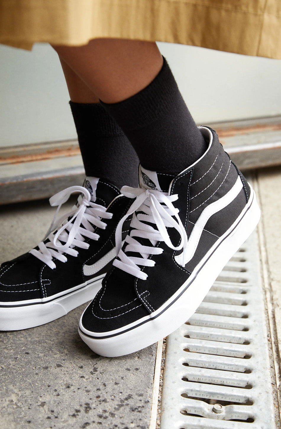 Vans Sk8-Hi Platform 2 (Blk/Wht)