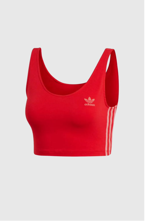 T-shirt Crop Tank Rouge