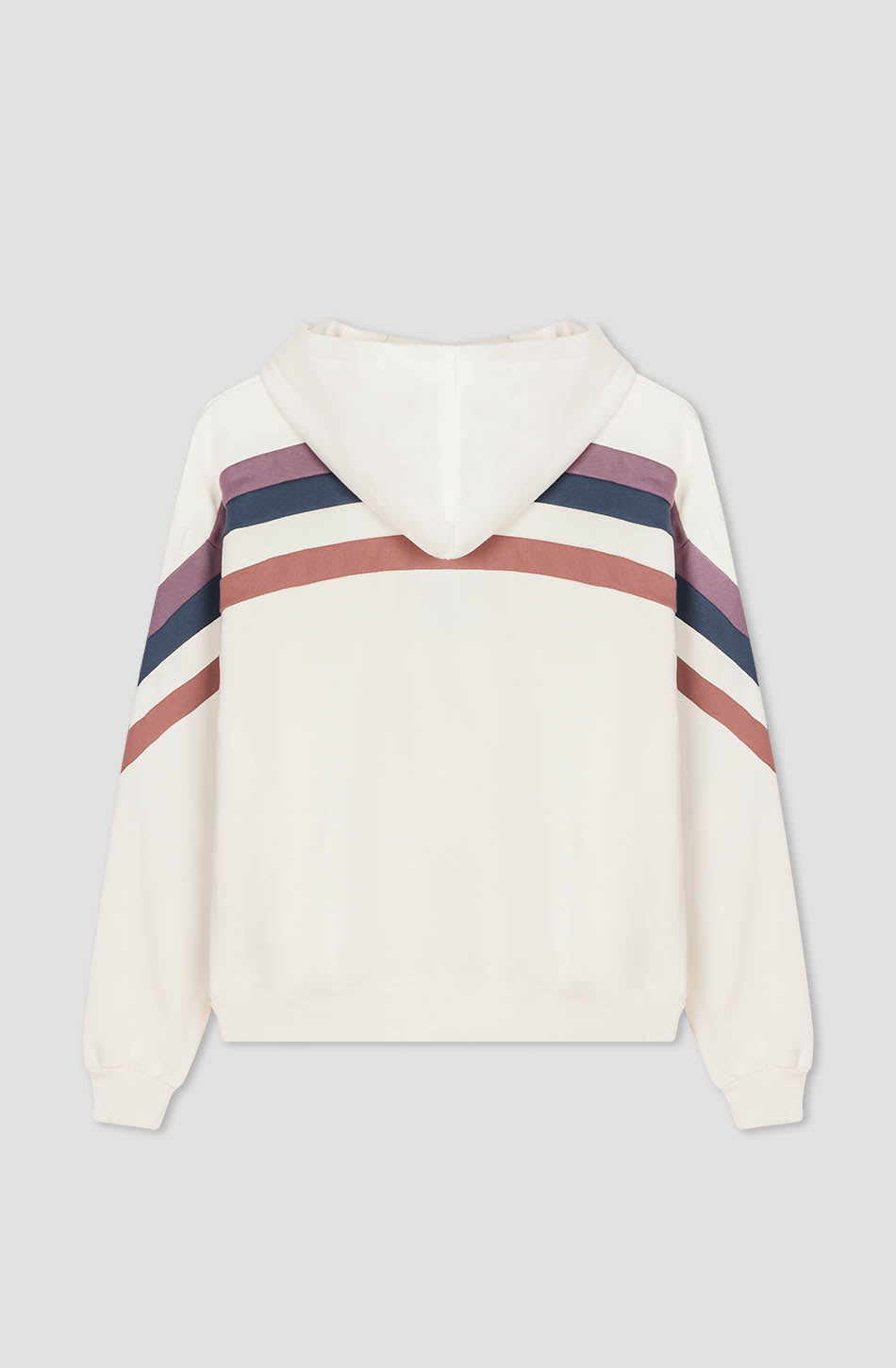 Sudadera Capucha Cream Walker Ivory/ Purple/ Burgundy