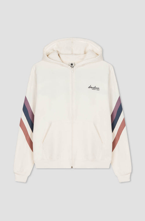 Sudadera Capucha Cream Walker Ivory/ Purple/ Burgundy