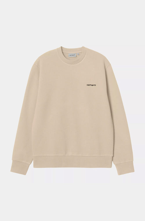 Carhartt WIP Script Embroidery Sweatshirt Wall/Black