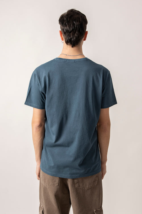 T-shirt Washed Cats Bleu marine