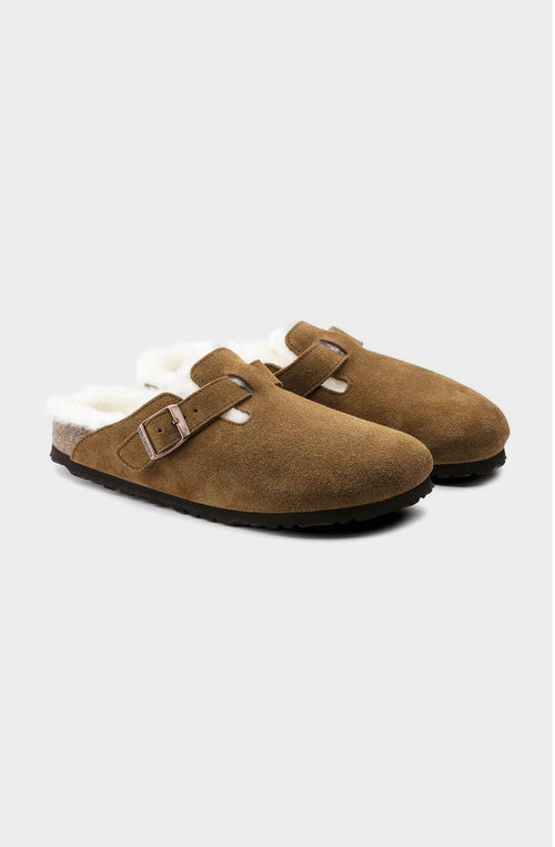 Birkenstock Boston Suède Cuir Vison