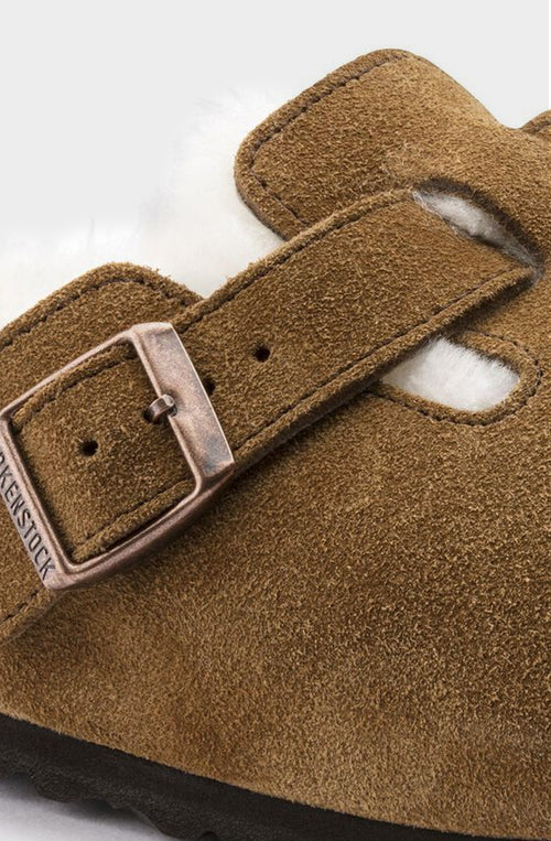 Birkenstock Boston Suède Cuir Vison