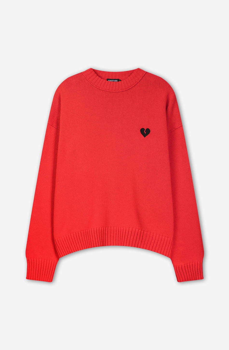 Sweater Broken Heart Red Men s Sweaters Kaotiko