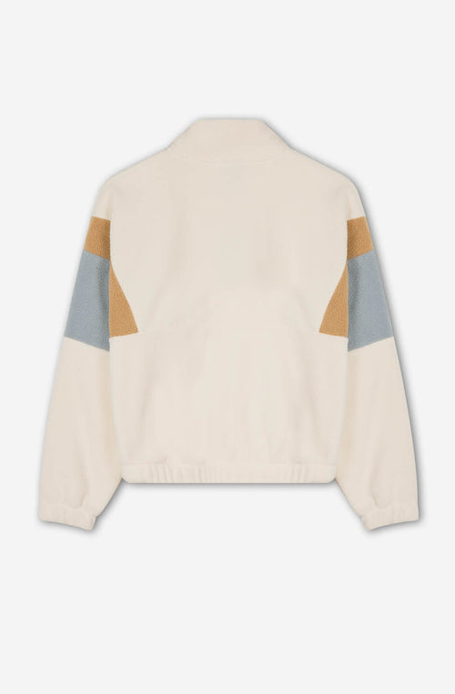 Sweat-shirt Polaire Mia Ivory/Steel