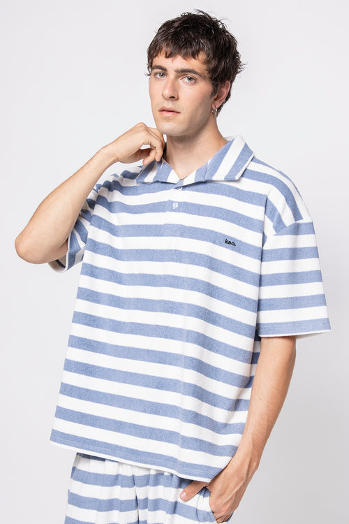 Polo Towell Stripe Blue / White