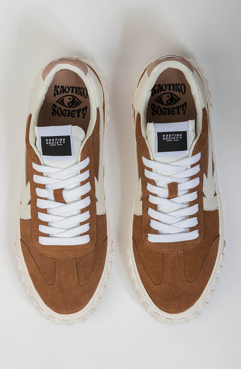 Kaotiko Keoni Low Vega Cognac-Sneaker