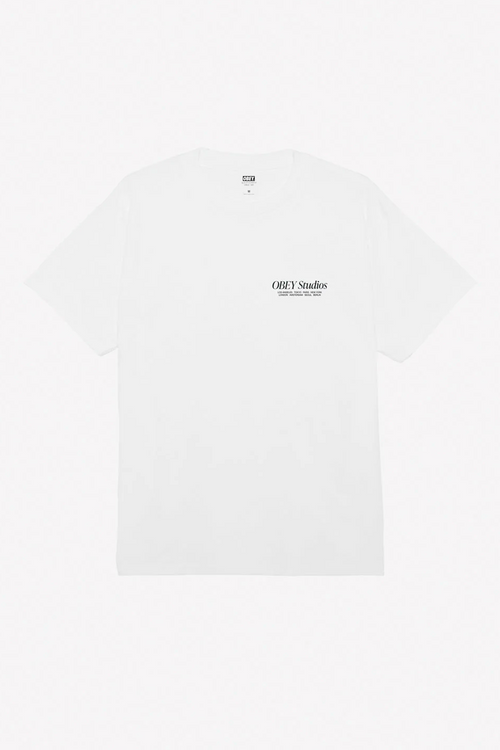 Obey Studios T-Shirt blanc