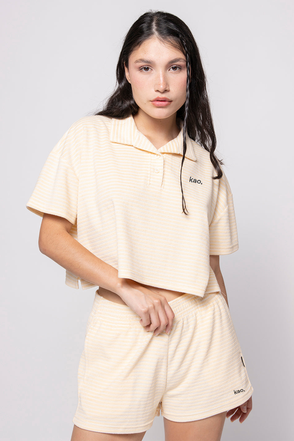 Polo Towell Stripe Yellow / White