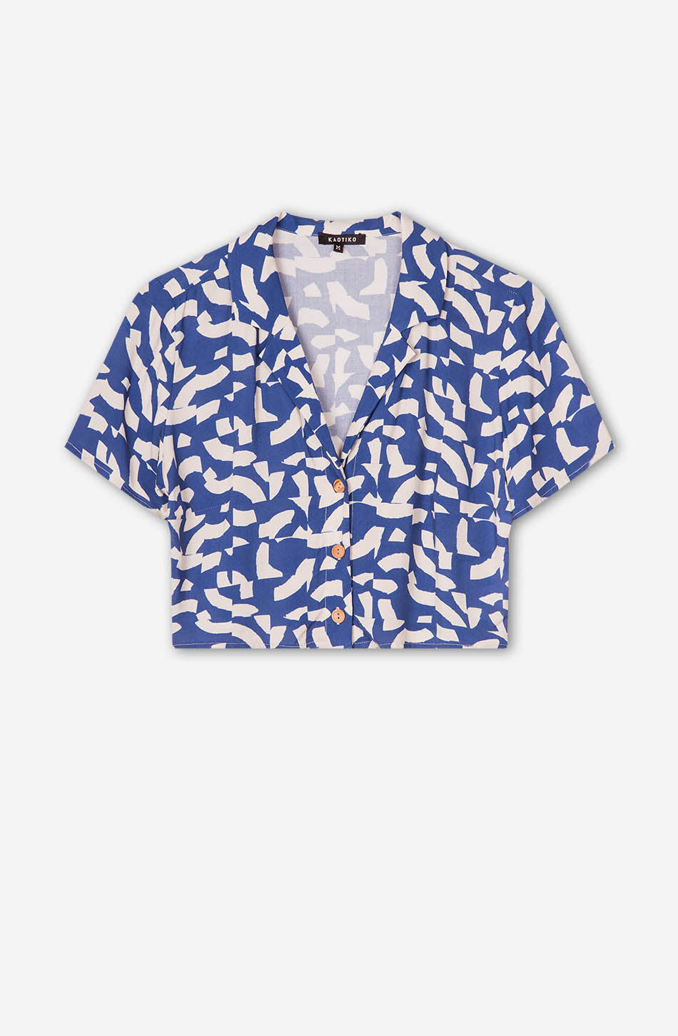 Geo Abstract Blue Shirt