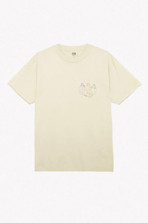 Obey Cup Of Tea T-Shirt crème