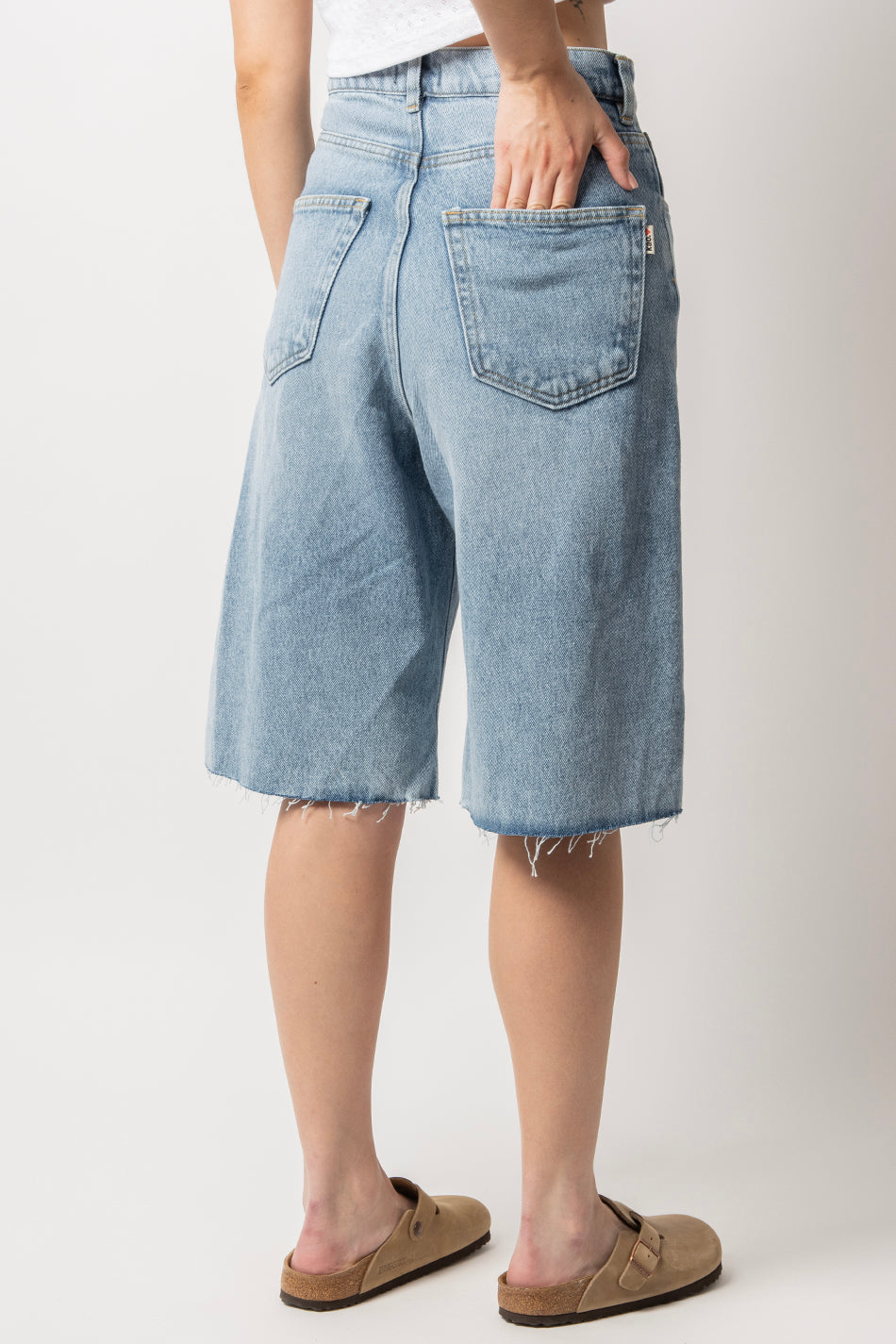 Lockere Baggy Denim Bermuda Shorts