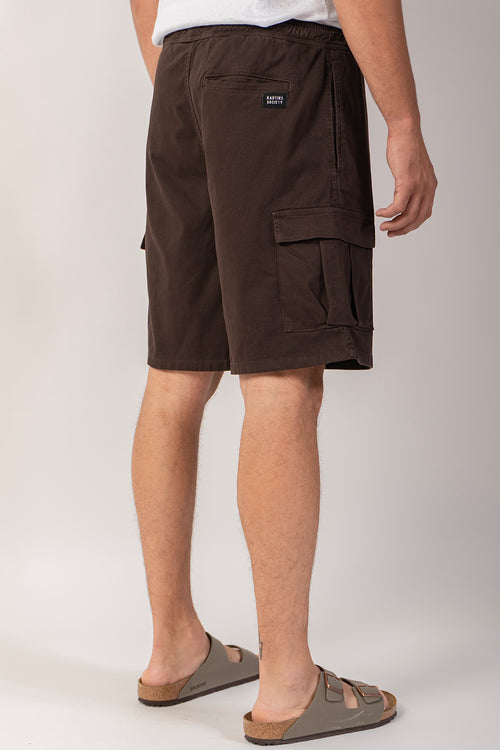 Bermuda Cargo Wide Leg Braun Hell