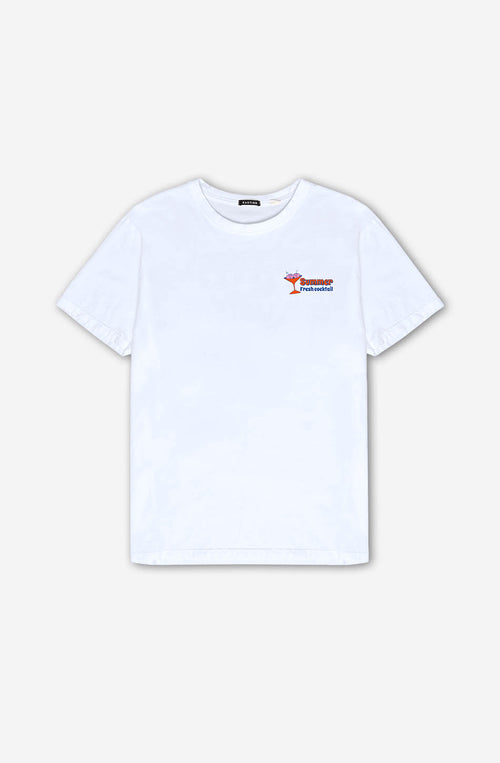 Washed Tropical Bar White T-shirt