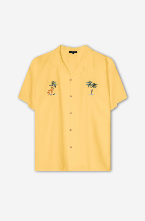 Chemise Palm Safari Mostaza