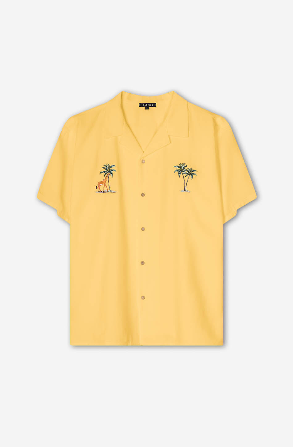 Chemise Palm Safari Mostaza