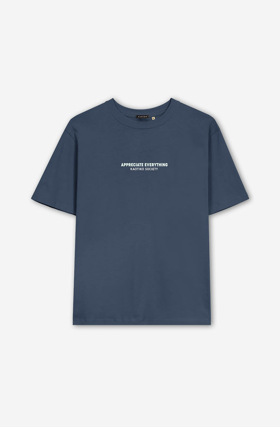 Washed Expect Nothing T-Shirt in Dunkelblau