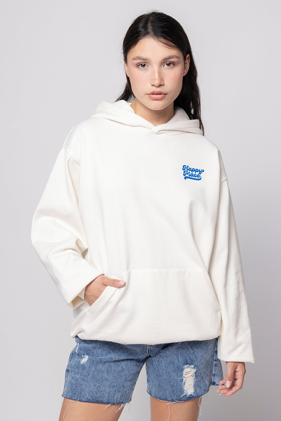 Sweatshirt Happy Place Ivory