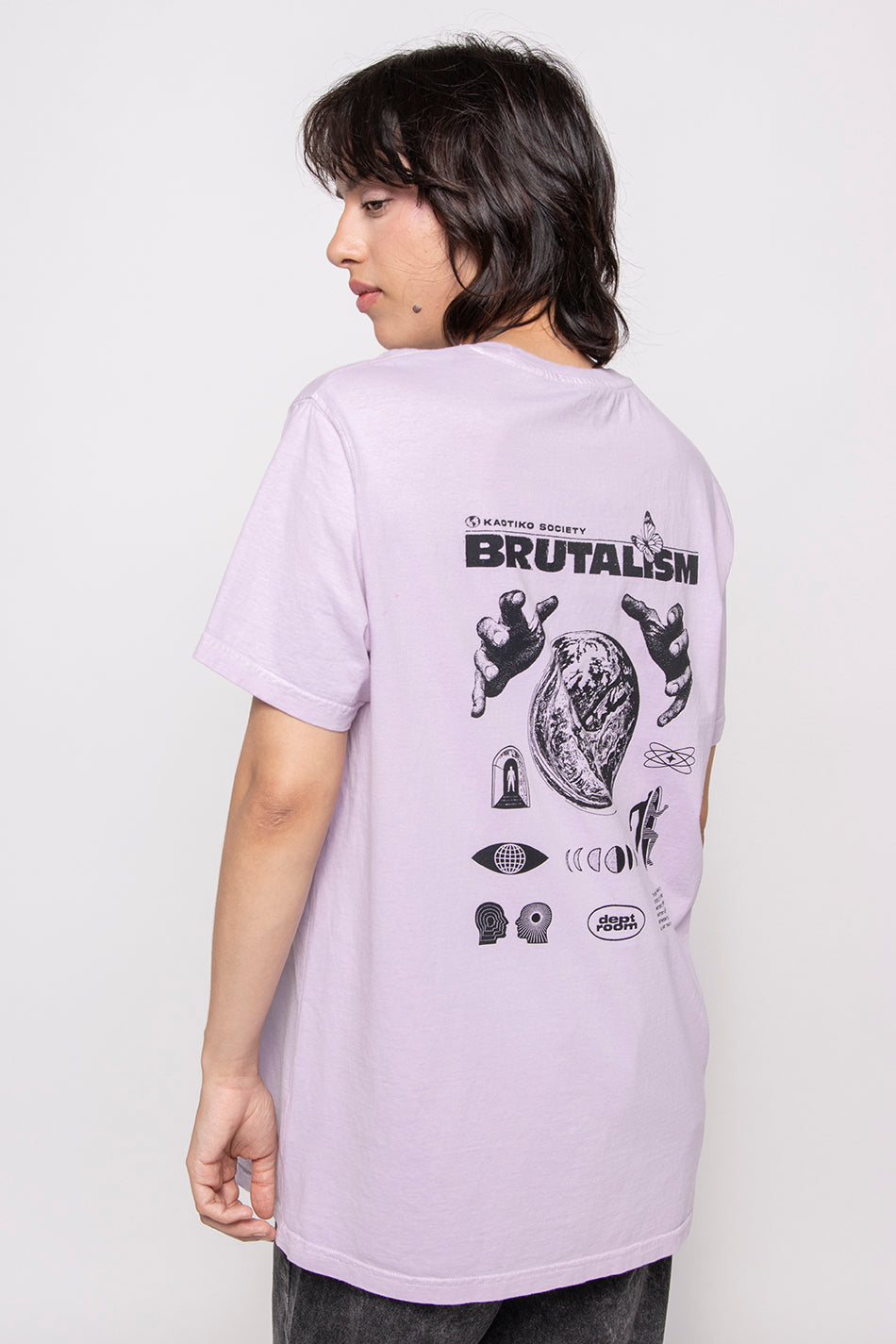 T-Shirt Washed Brutalism Malva