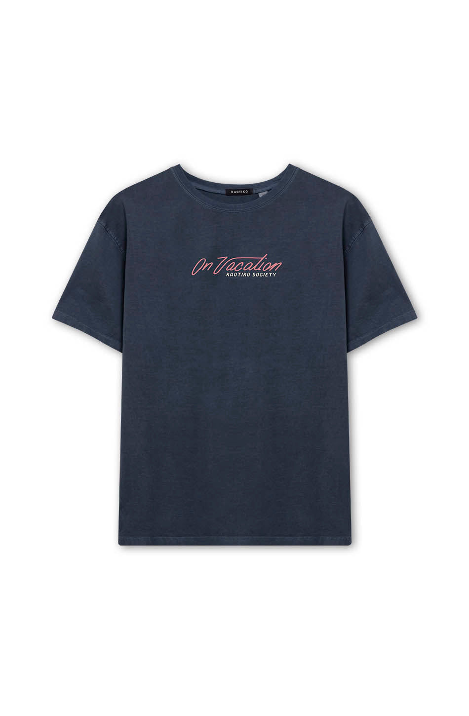 Washed T-Shirt On Vacation Navy