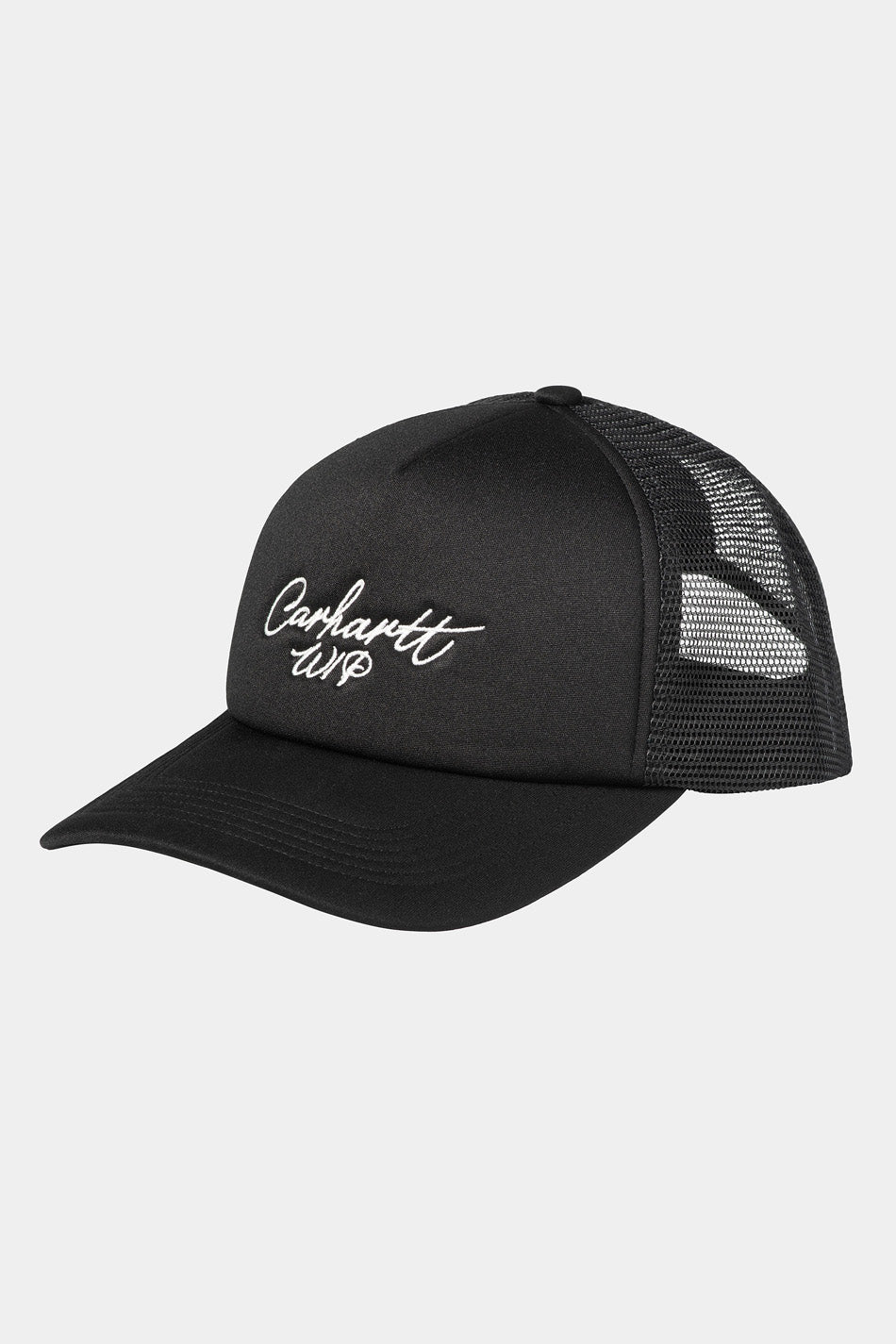 Carhartt Wip Signature Trucker Kappe in Schwarz/Weiß