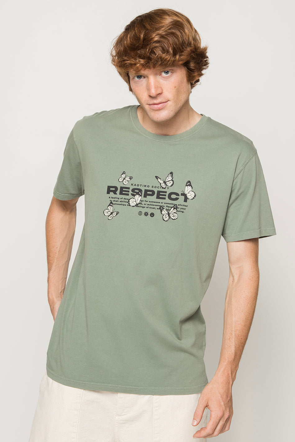 Washed T-Shirt Respect Army