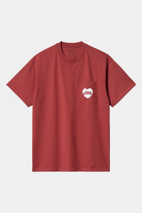 Carhartt WIP Amour Pocket Toskana / Weißes T-Shirt