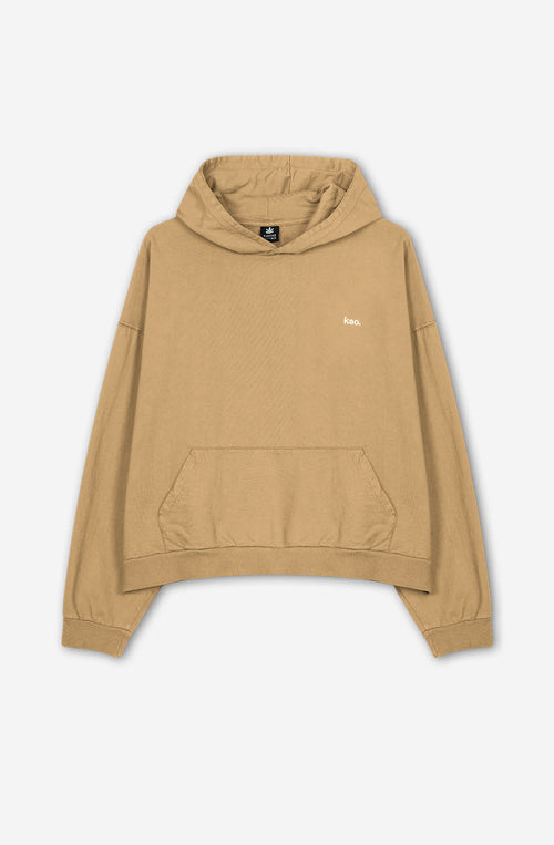 Sweatshirt Washed Fabien Hazelnut