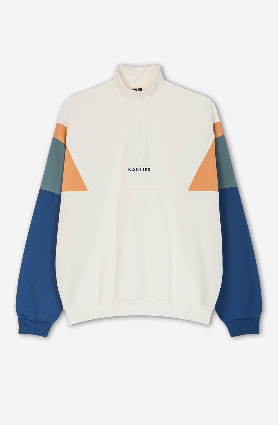 Arthur Elfenbein / Safran / Marineblaues Sweatshirt