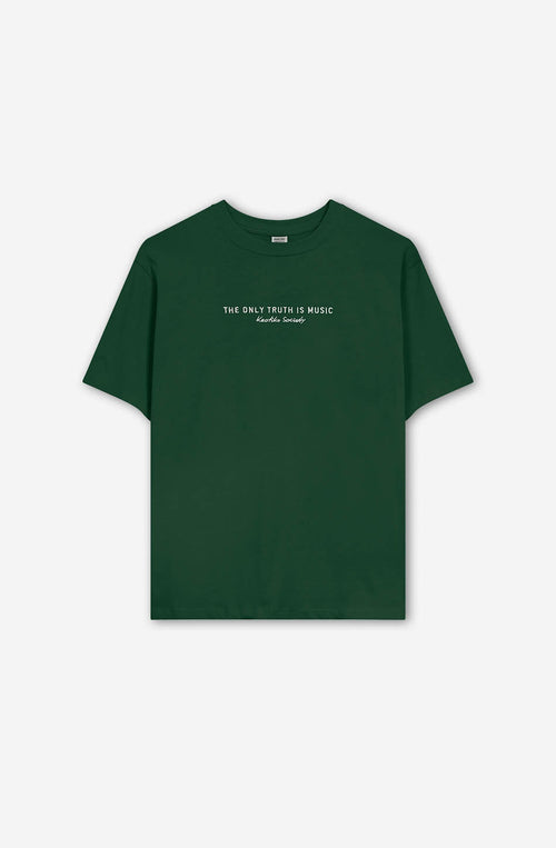 T-shirt La seule vérité est la musique Bouteille verte