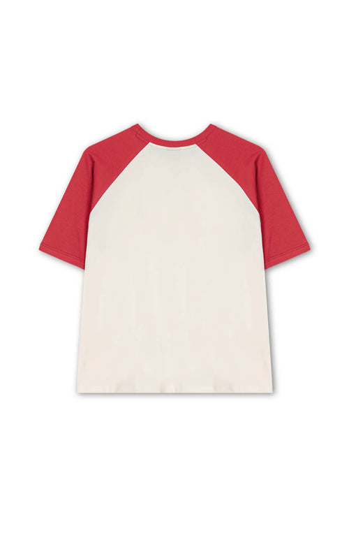 Rang Piero T-Shirt Elfenbein/Rot
