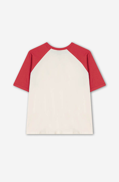 Rang Piero T-Shirt Elfenbein/Rot