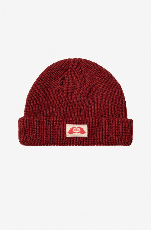 Heart Hand Kao Beanie. Maroon