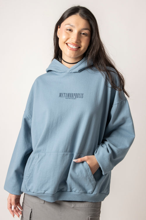 Verwaschenes Metamorphosis Blue Fly Sweatshirt