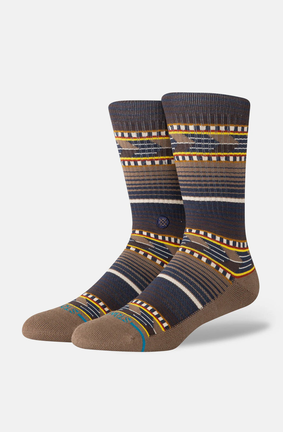 Stance Cedar Rock Crew Socks Brown