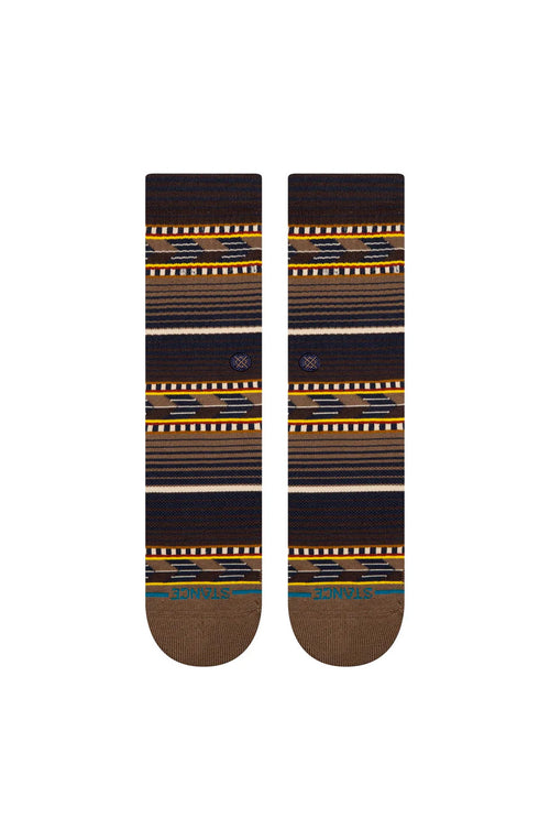 Stance Cedar Rock Crew Socks Brown