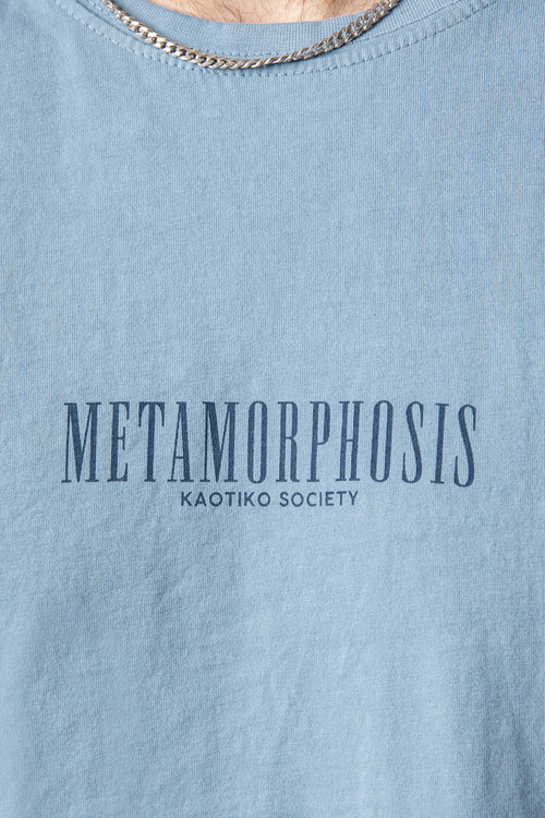 Camiseta Washed Metamorphosis Blue Fly