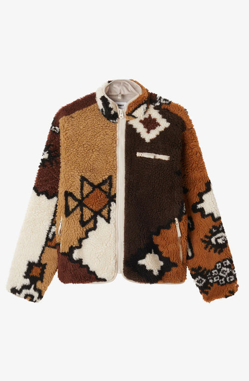 Obey Moroccan Rug Sherpa-Jacke