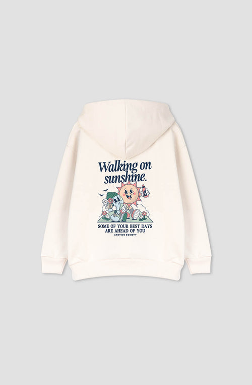 Walking On Sunshine“-Sweatshirt in Elfenbeinfarbe