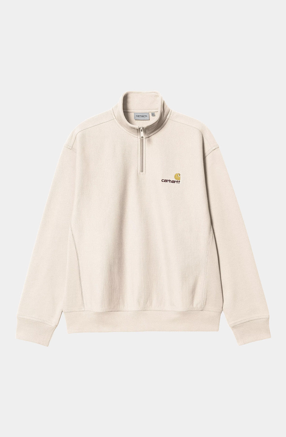 Sudadera Carhartt WIP Half Zip American Script Moonbeam