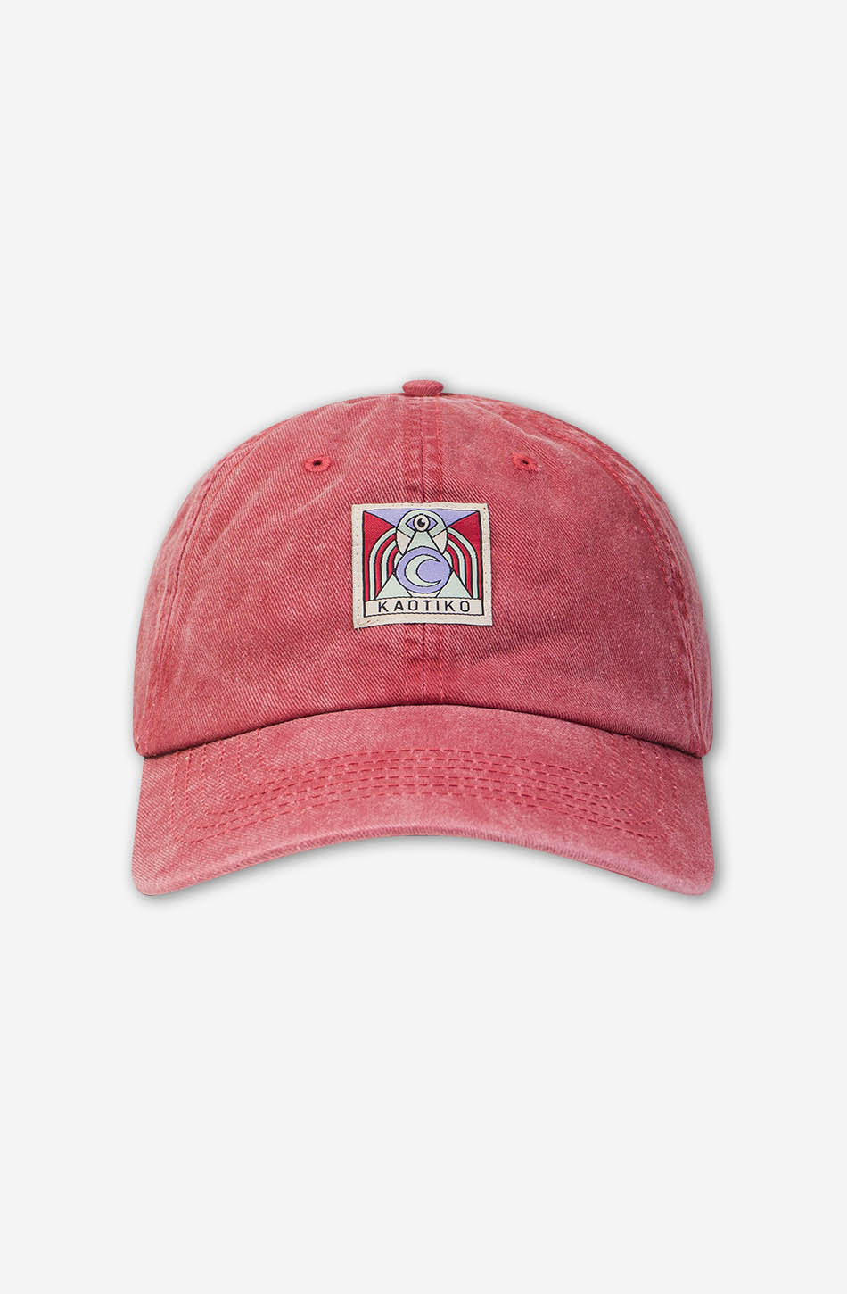 Washed Moon Burgundy Cap