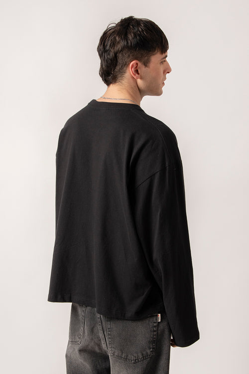 Oversize Party Black T-Shirt 