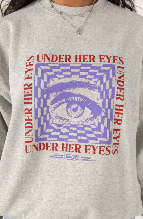 Under Her Eyes Gray Sweatshirt